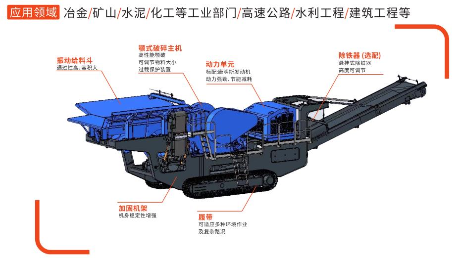 履带式移动颚式破碎站